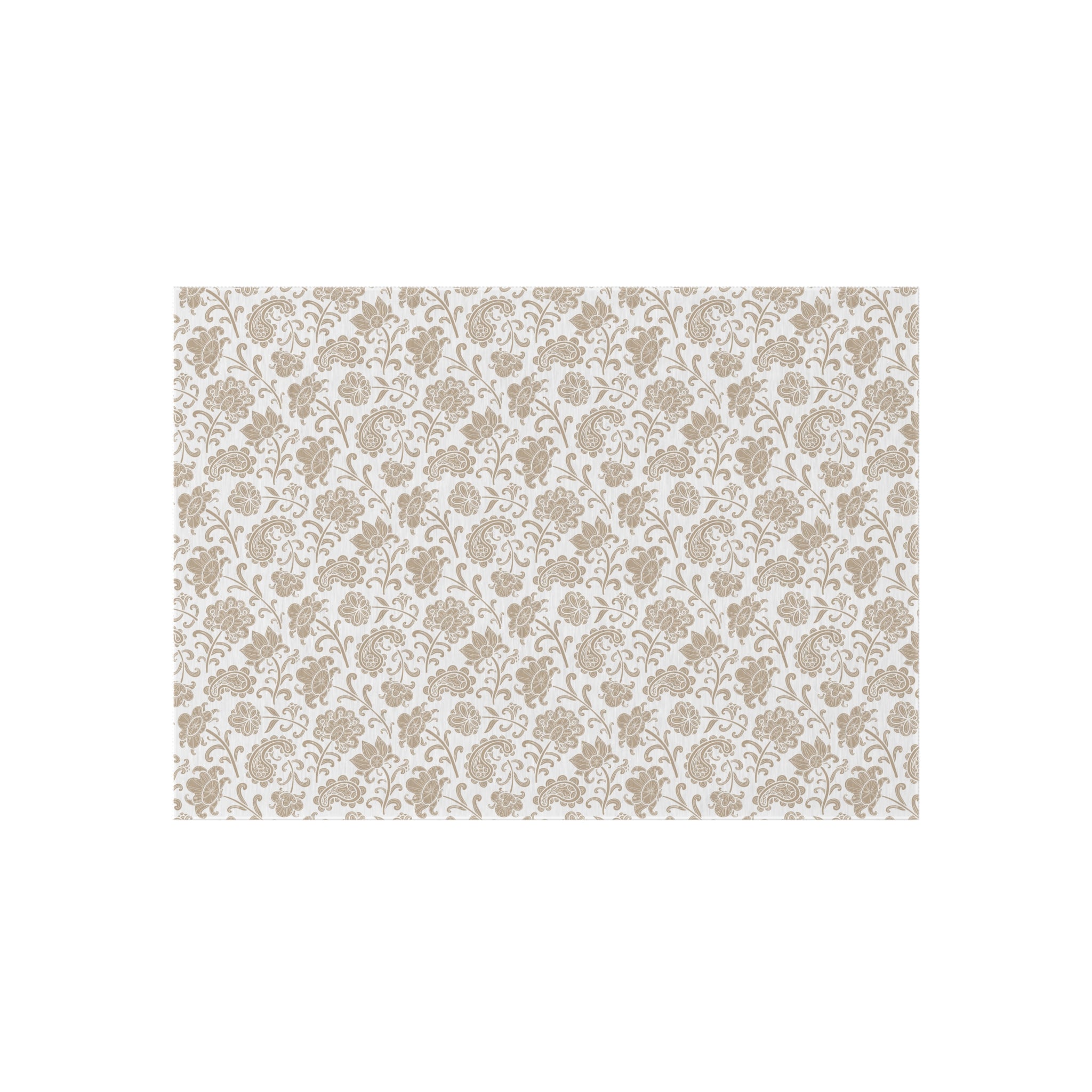 Daisy Gingham Outdoor Rug — Floral Patio Mat