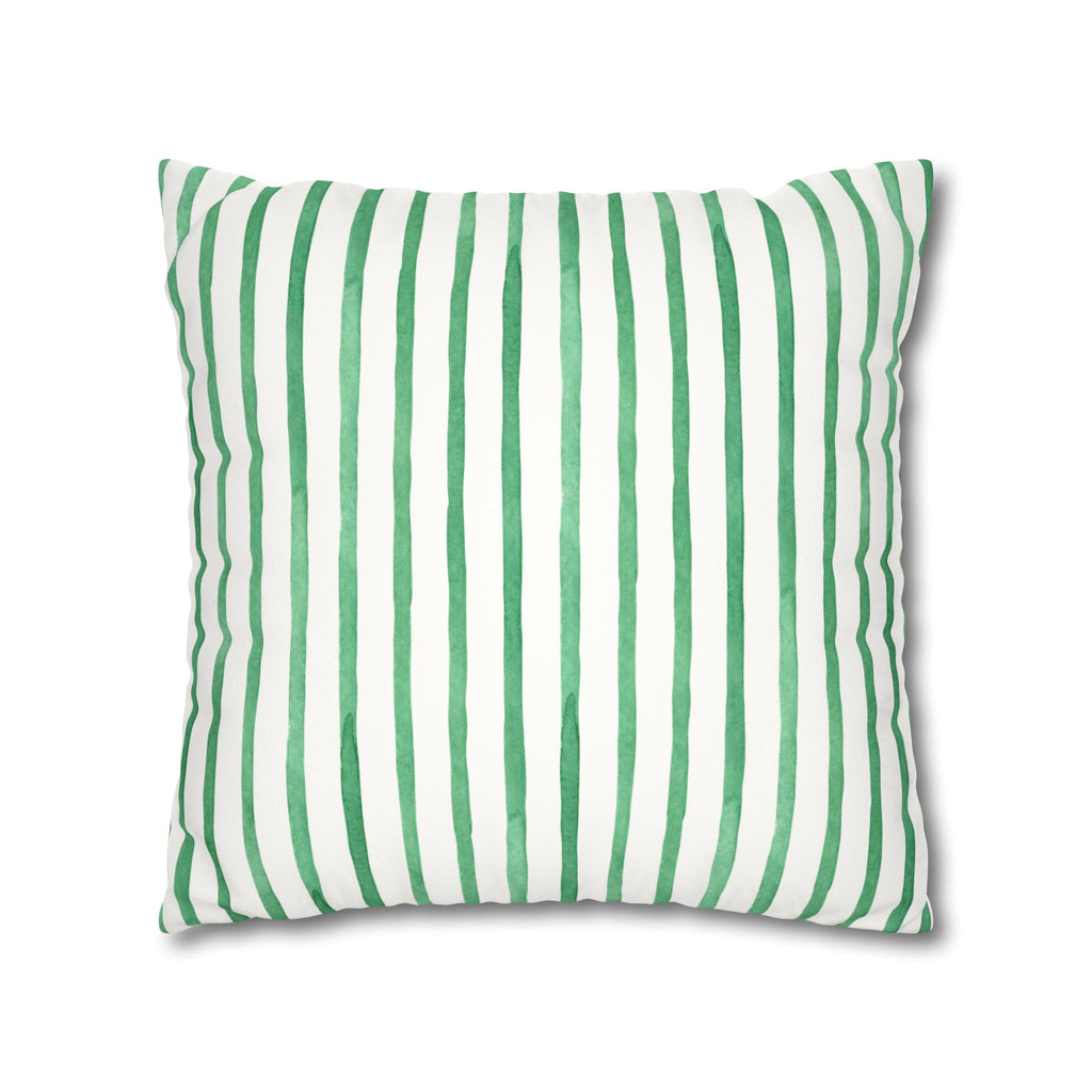 Poppy Floral Faux Suede Square Pillowcase