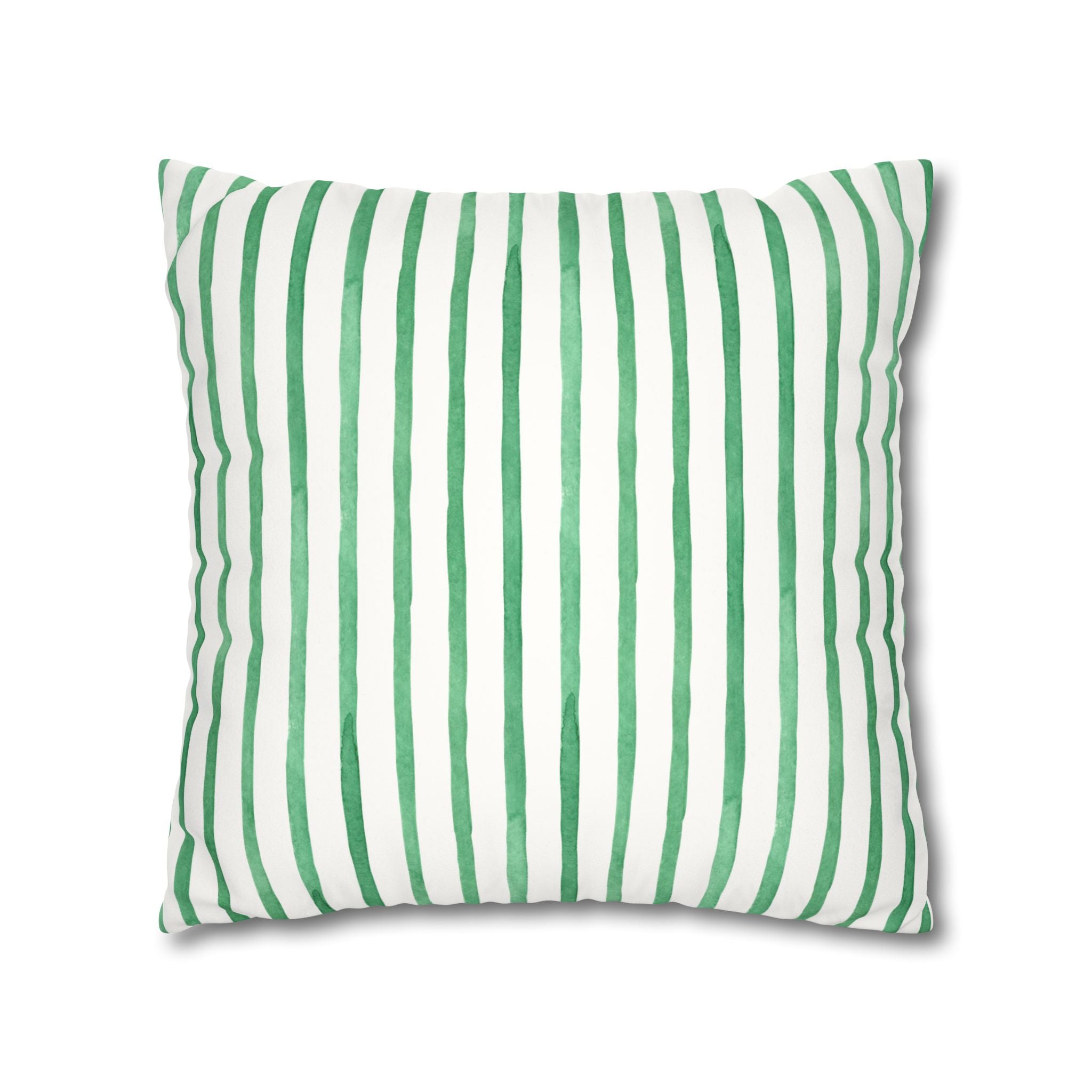 Poppy Floral Faux Suede Square Pillowcase