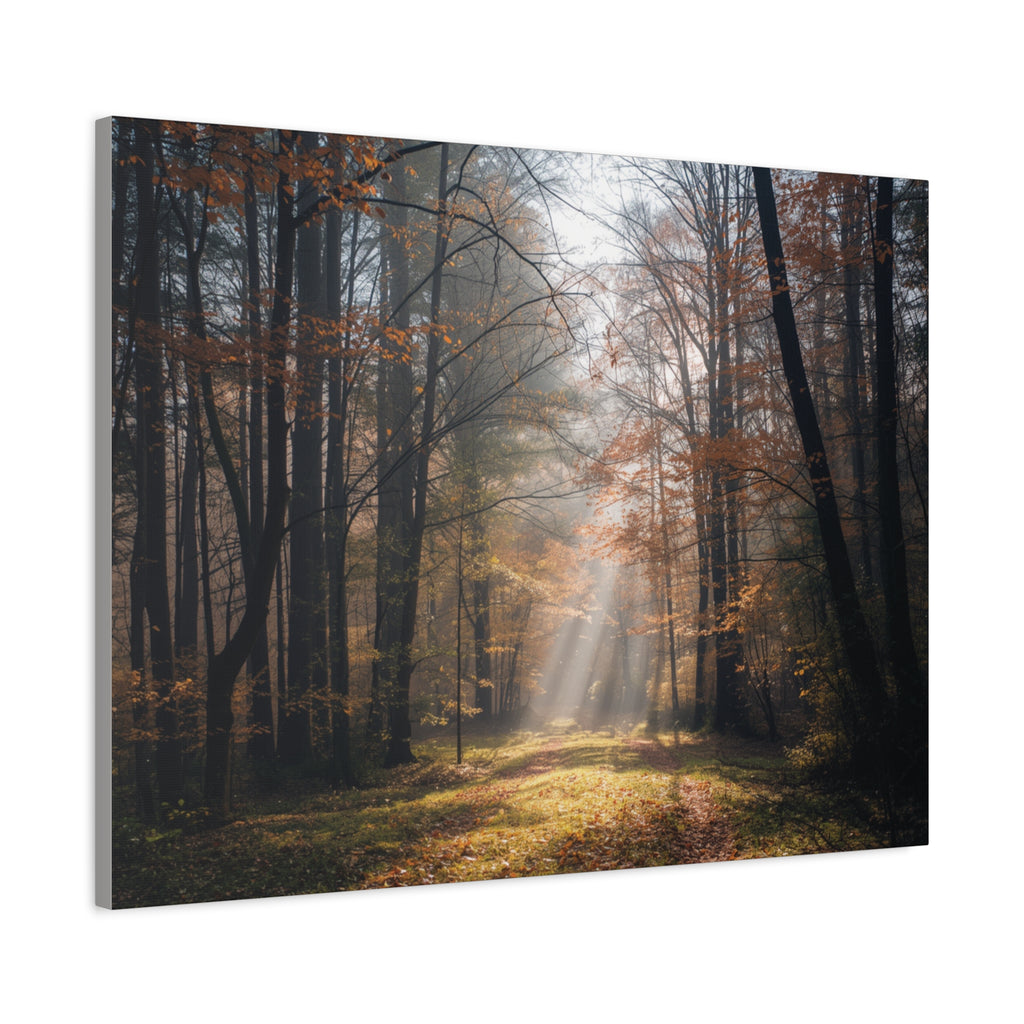 Autumn Forest Canvas Wall Art — Matte Stretched