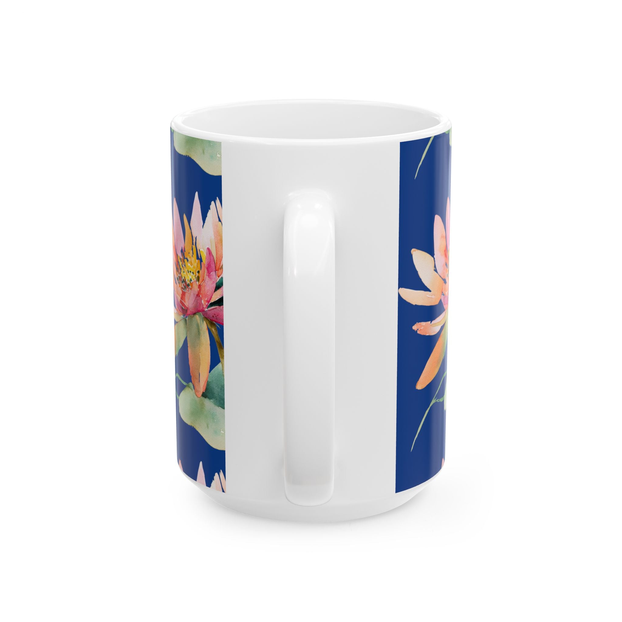 Waterlily Ceramic Coffee Mug – Floral Waterlily 11oz & 15oz Tea Cup
