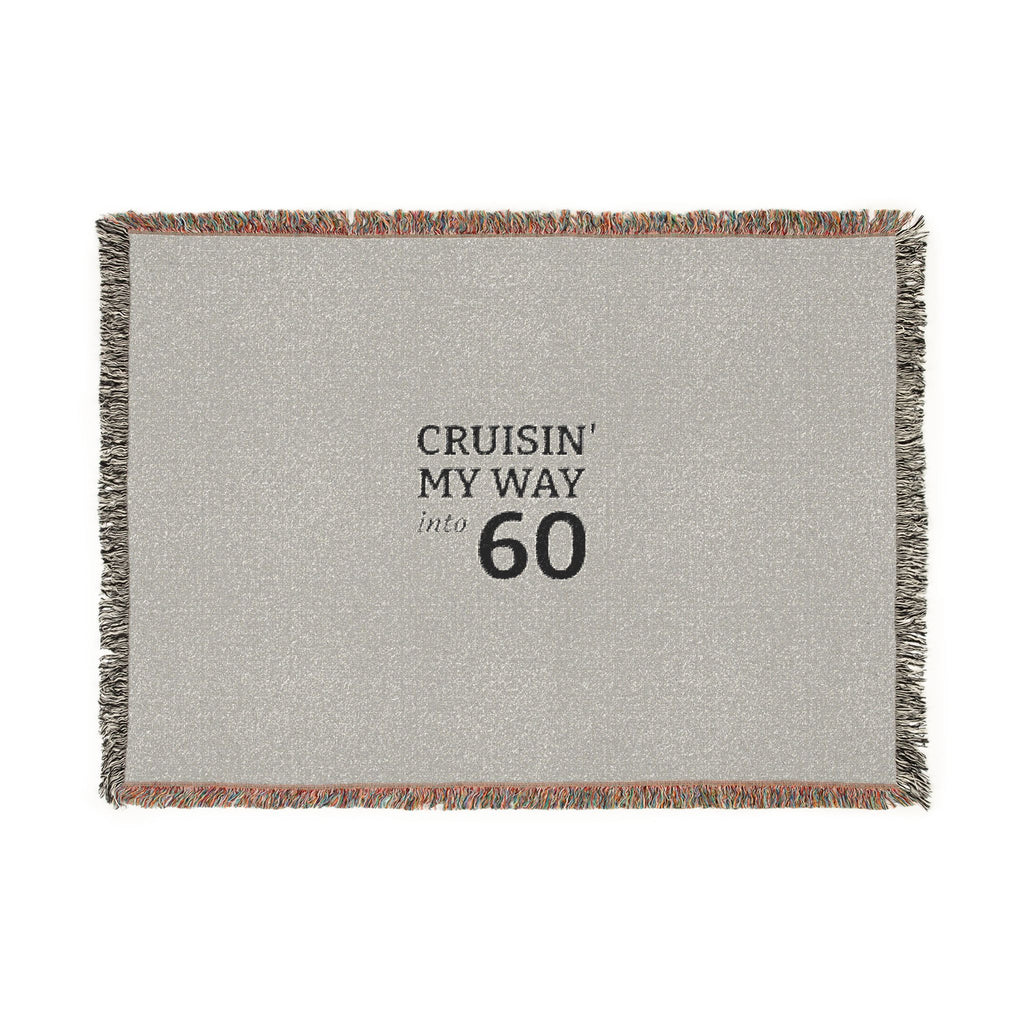Cruisin' My Way to 60 Woven Blanket — 60th Birthday Throw