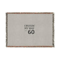 Cruisin' My Way to 60 Woven Blanket — 60th Birthday Throw