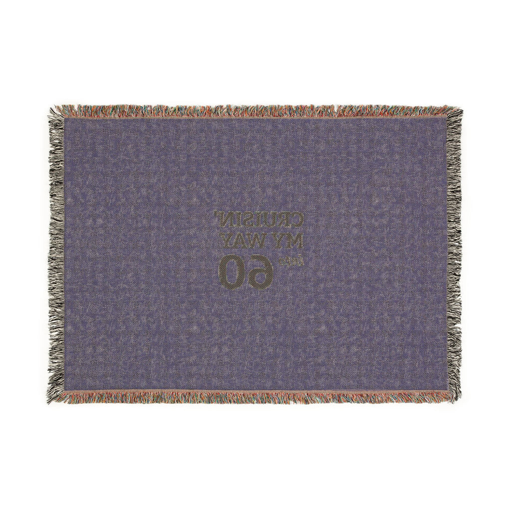 Cruisin' My Way to 60 Woven Blanket — 60th Birthday Throw