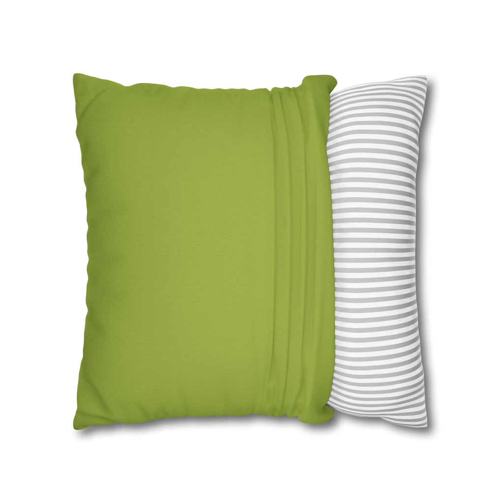 Tropical Leaf Pattern Square Pillowcase — Botanical Tropical Pillowcase