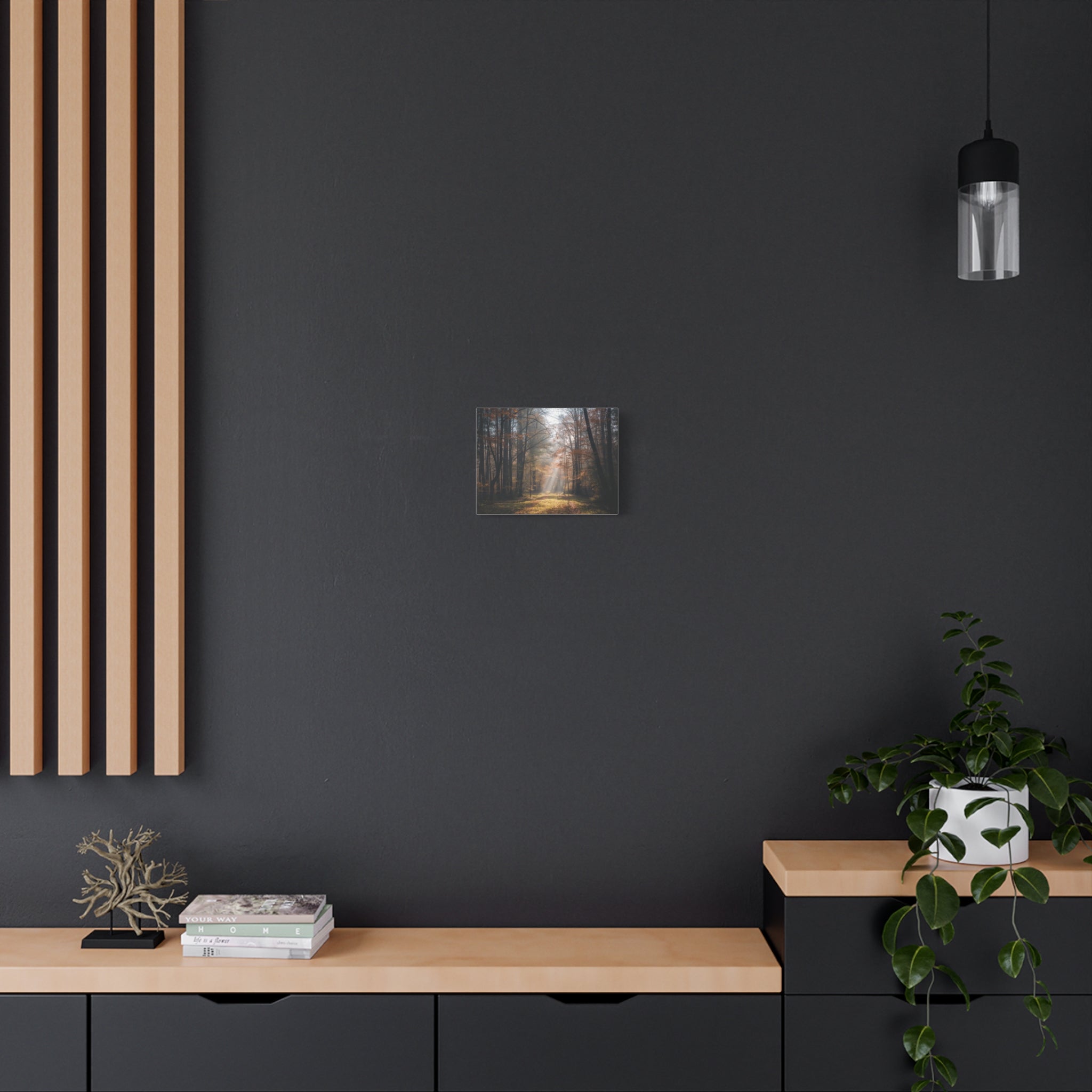 Autumn Forest Canvas Wall Art — Matte Stretched