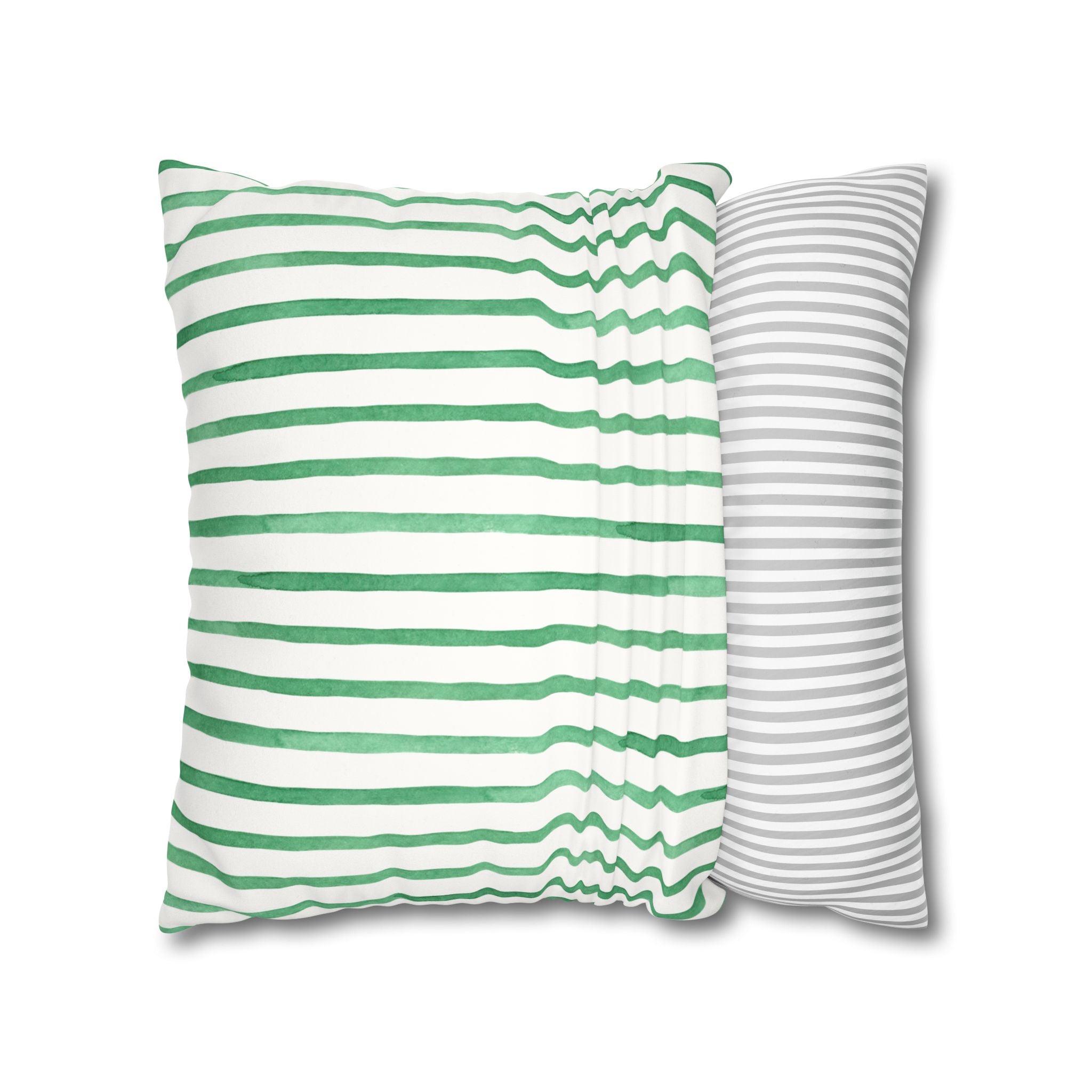 Poppy Floral Faux Suede Square Pillowcase