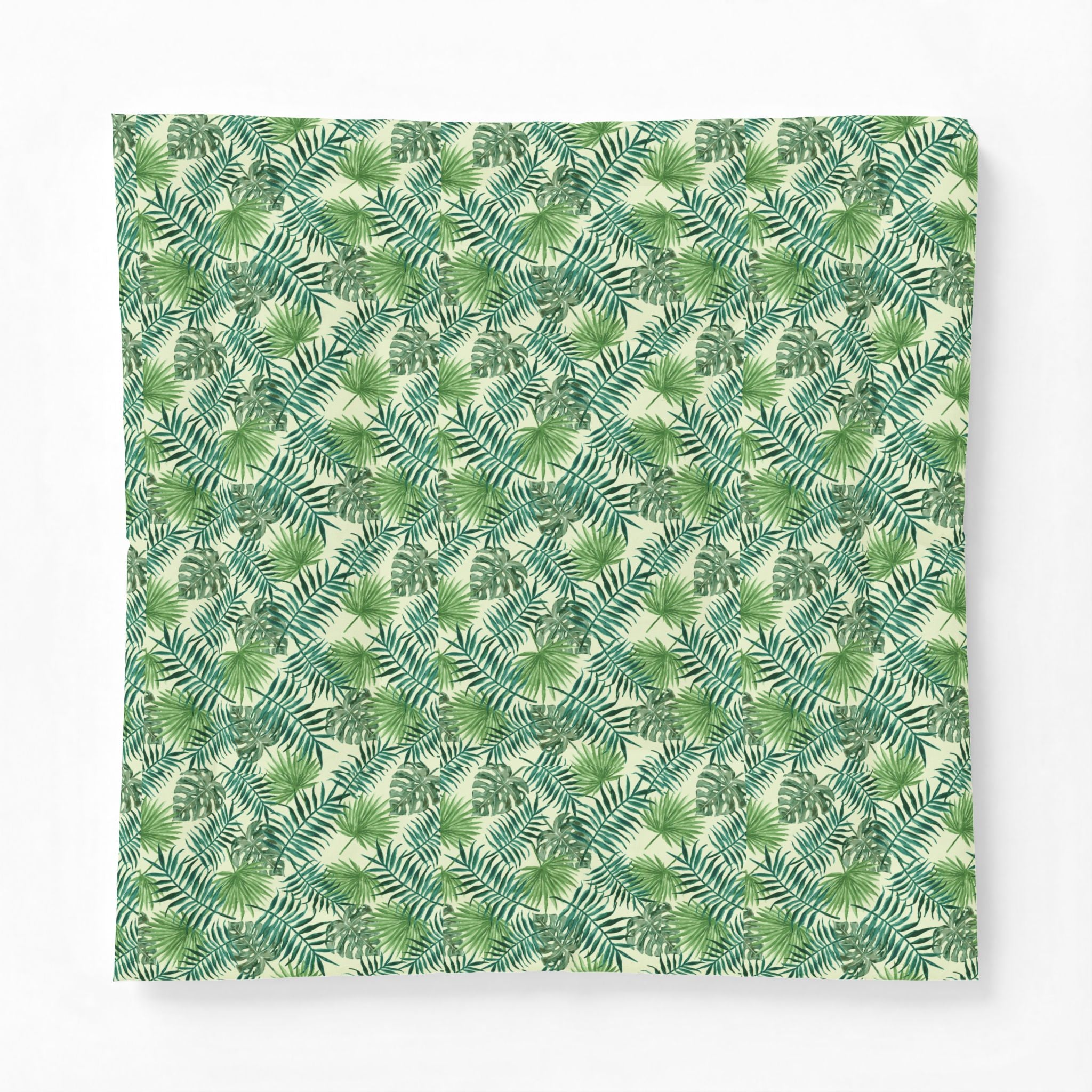 Palm Leaf Botanical Cotton Comforter — Tropical Leaf Print Bedding