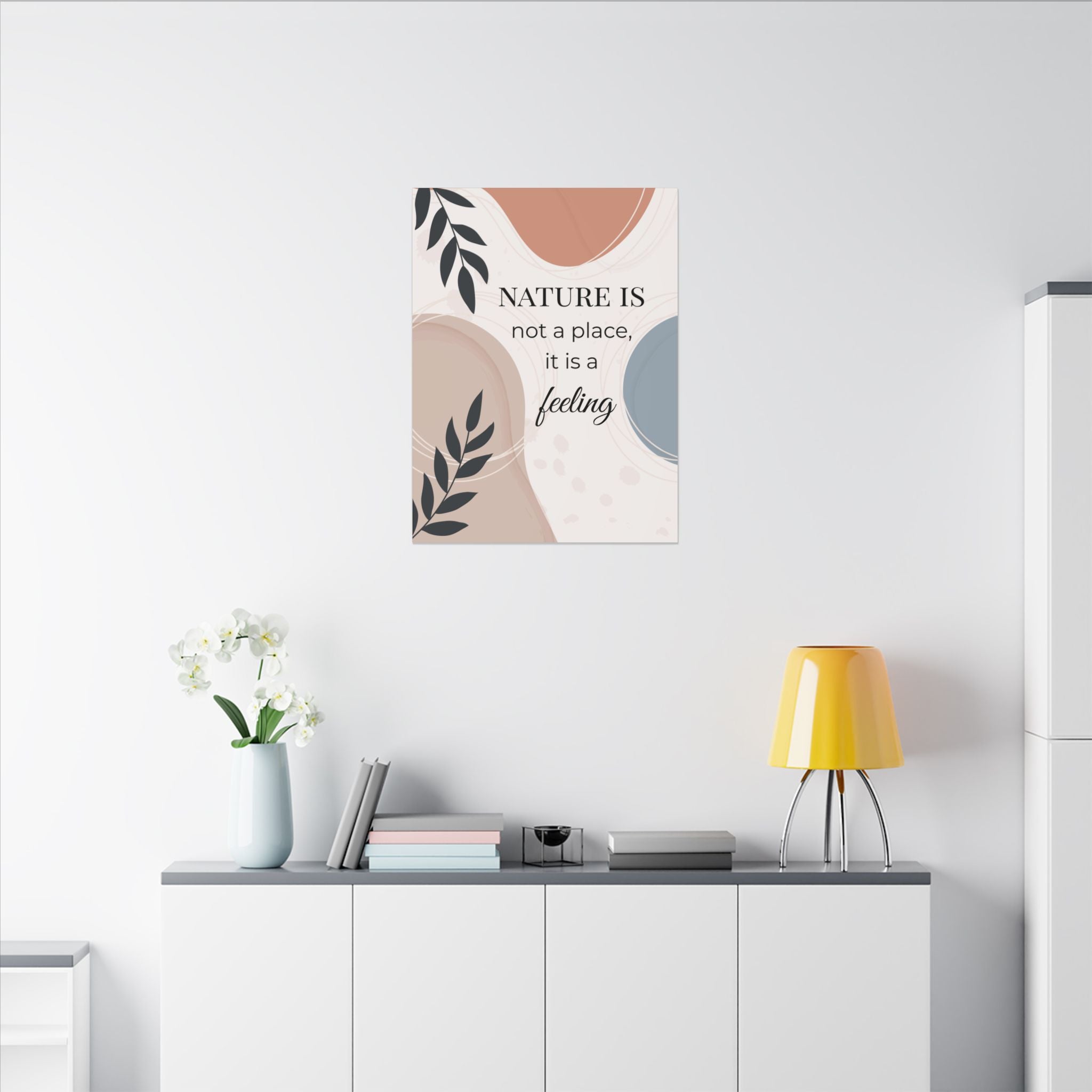Boho 'Nature Is Not A Place, It Is a Feeling' Matte Canvas