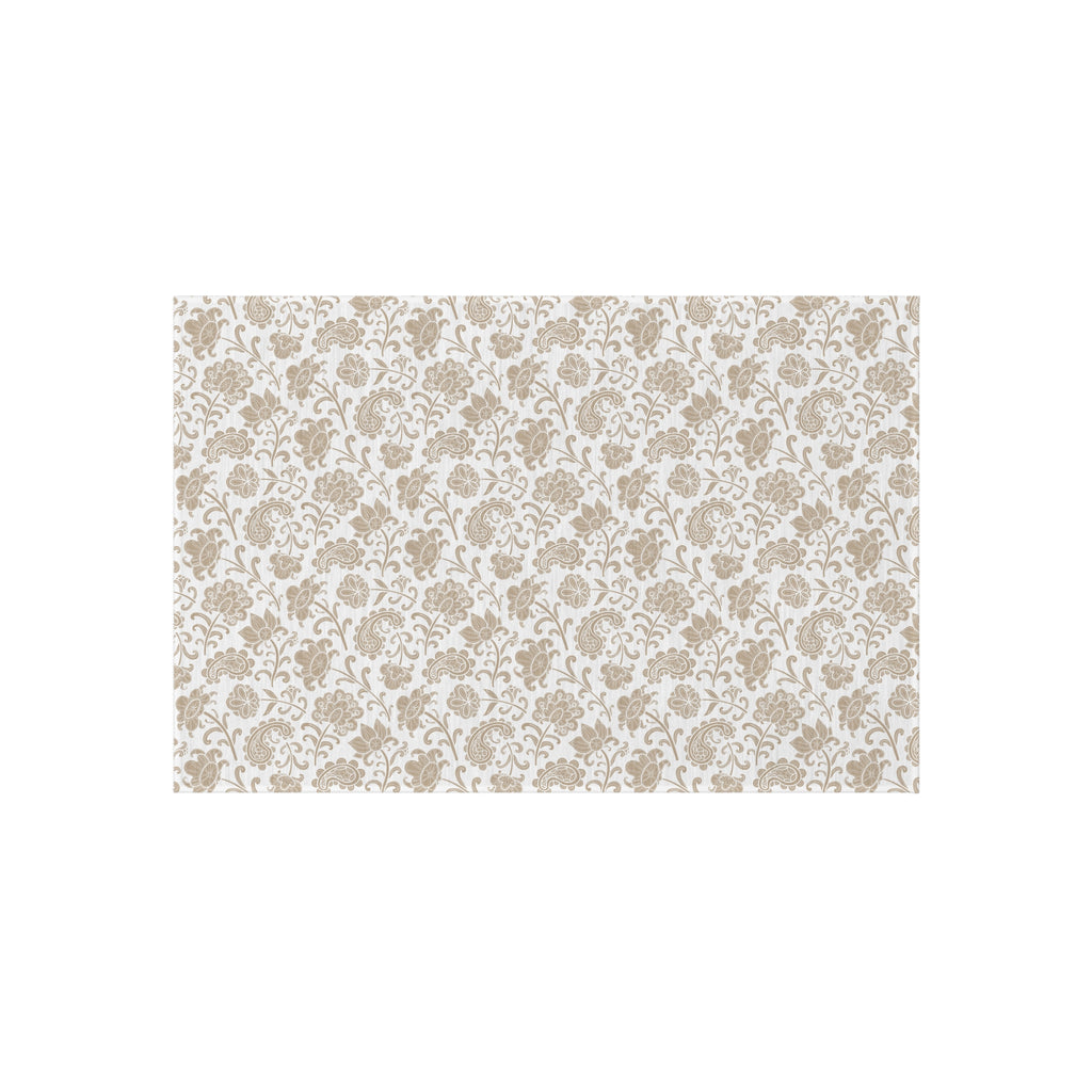 Daisy Gingham Outdoor Rug — Floral Patio Mat