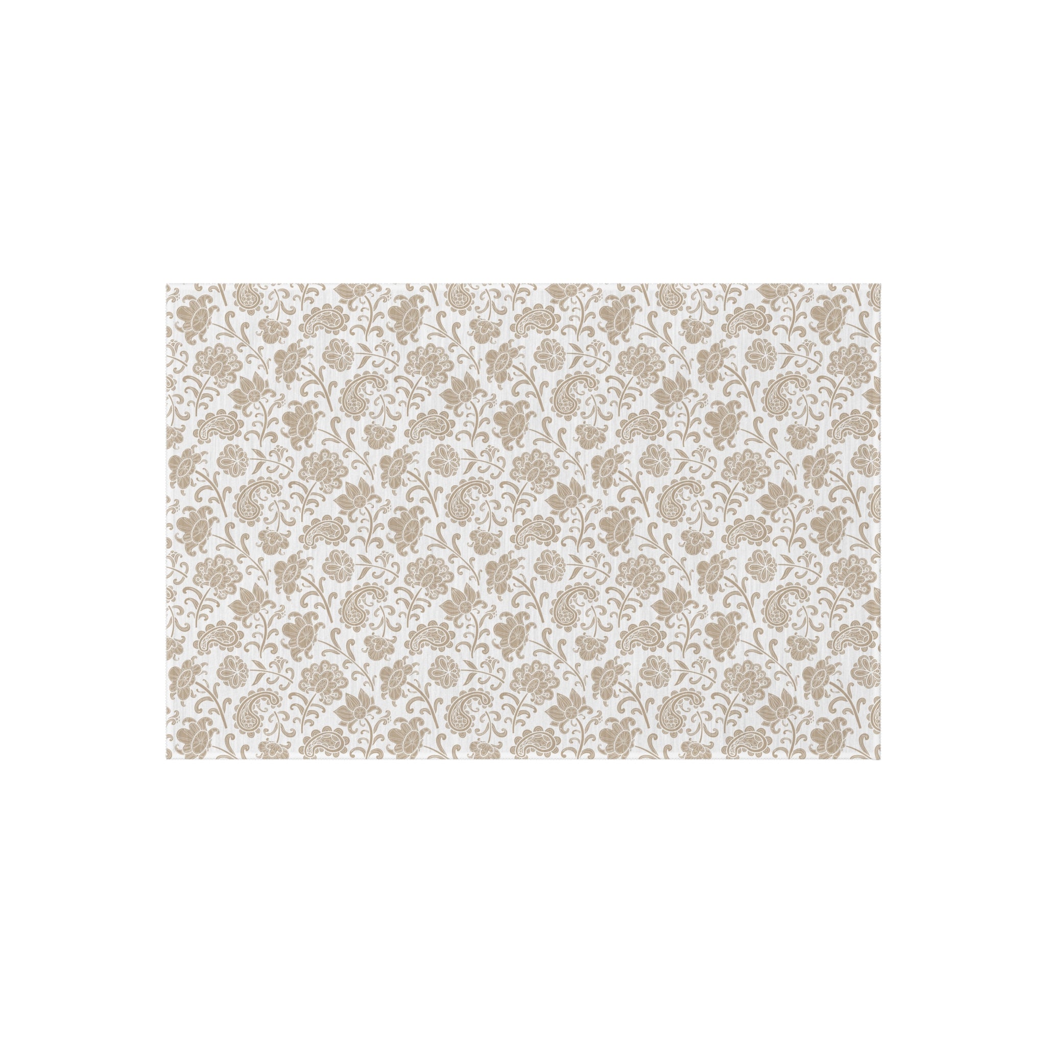 Daisy Gingham Outdoor Rug — Floral Patio Mat