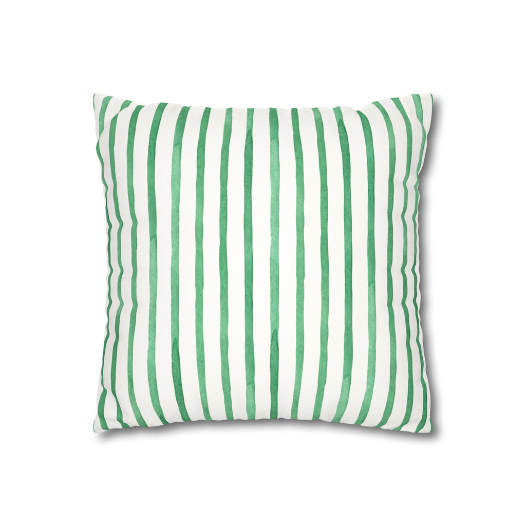 Poppy Floral Faux Suede Square Pillowcase