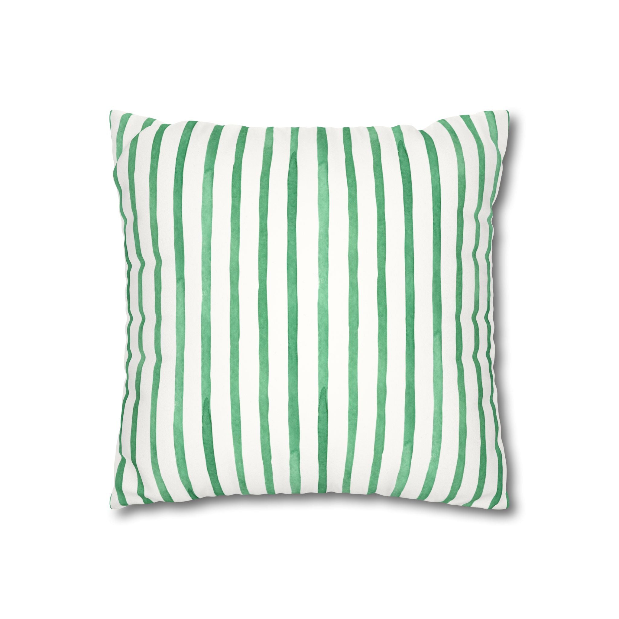 Poppy Floral Faux Suede Square Pillowcase