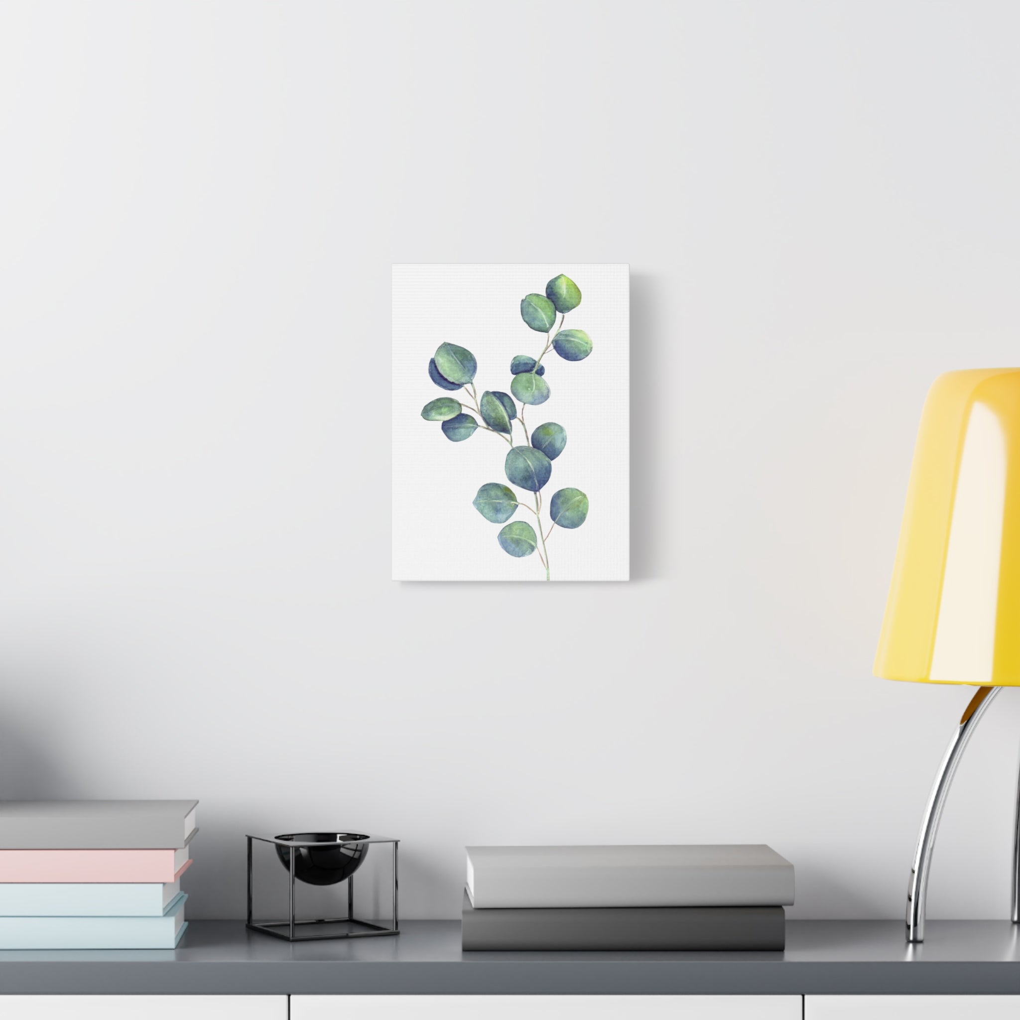 Eucalyptus Watercolor Canvas Print — Stretched Matte Wall Art