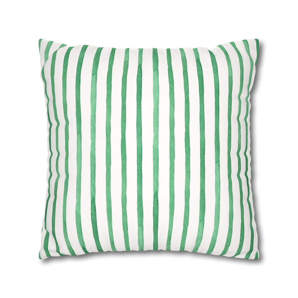 Poppy Floral Faux Suede Square Pillowcase