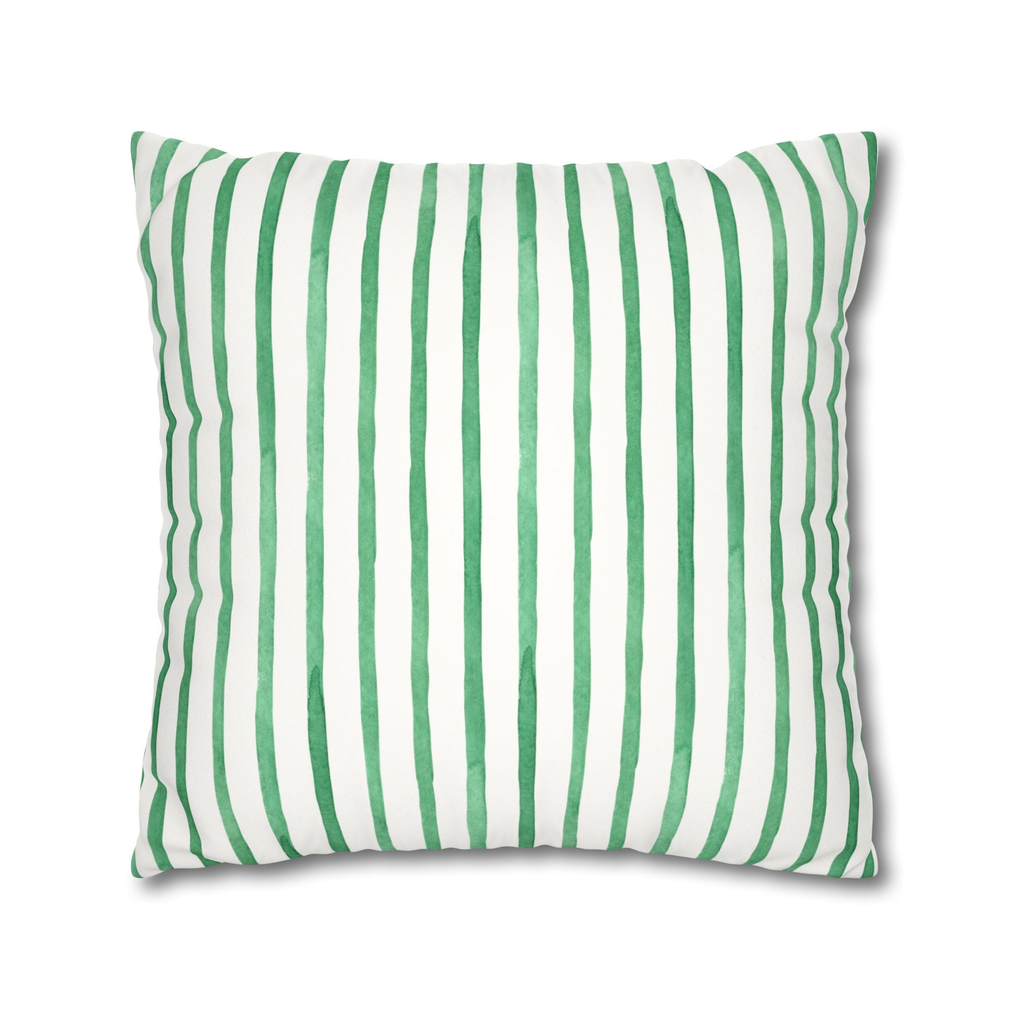 Poppy Floral Faux Suede Square Pillowcase