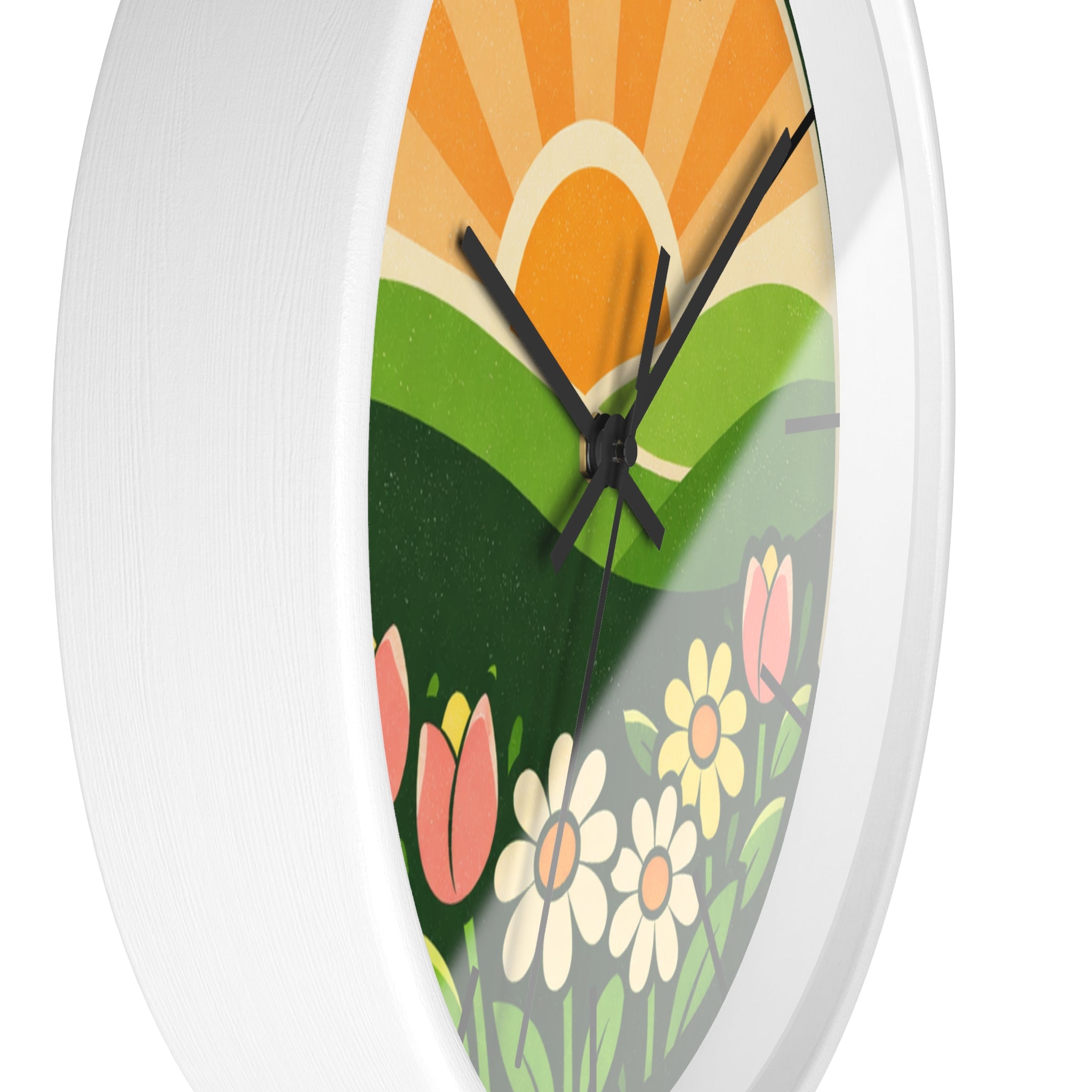Boho Sunrise Wall Clock — Bohemian Sunrise Decorative Clock