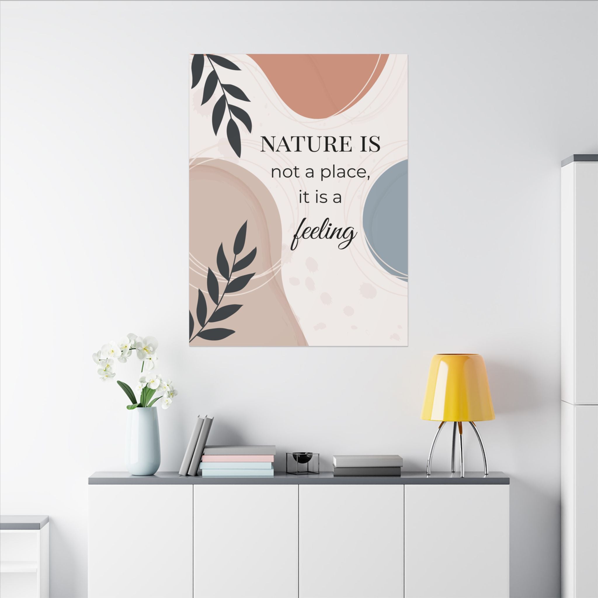 Boho 'Nature Is Not A Place, It Is a Feeling' Matte Canvas