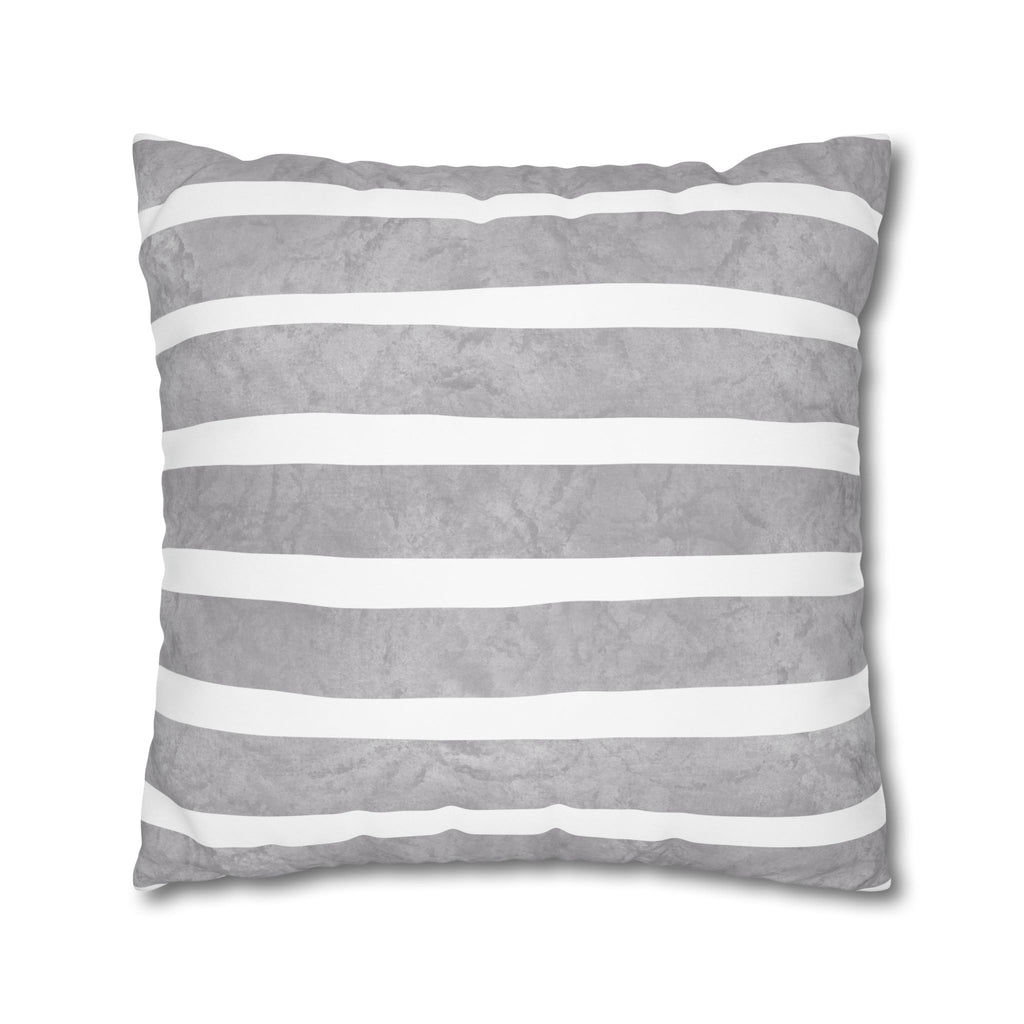 Floral Meadow Pillowcase — Bright Yellow Botanical Square Throw Pillow Cover