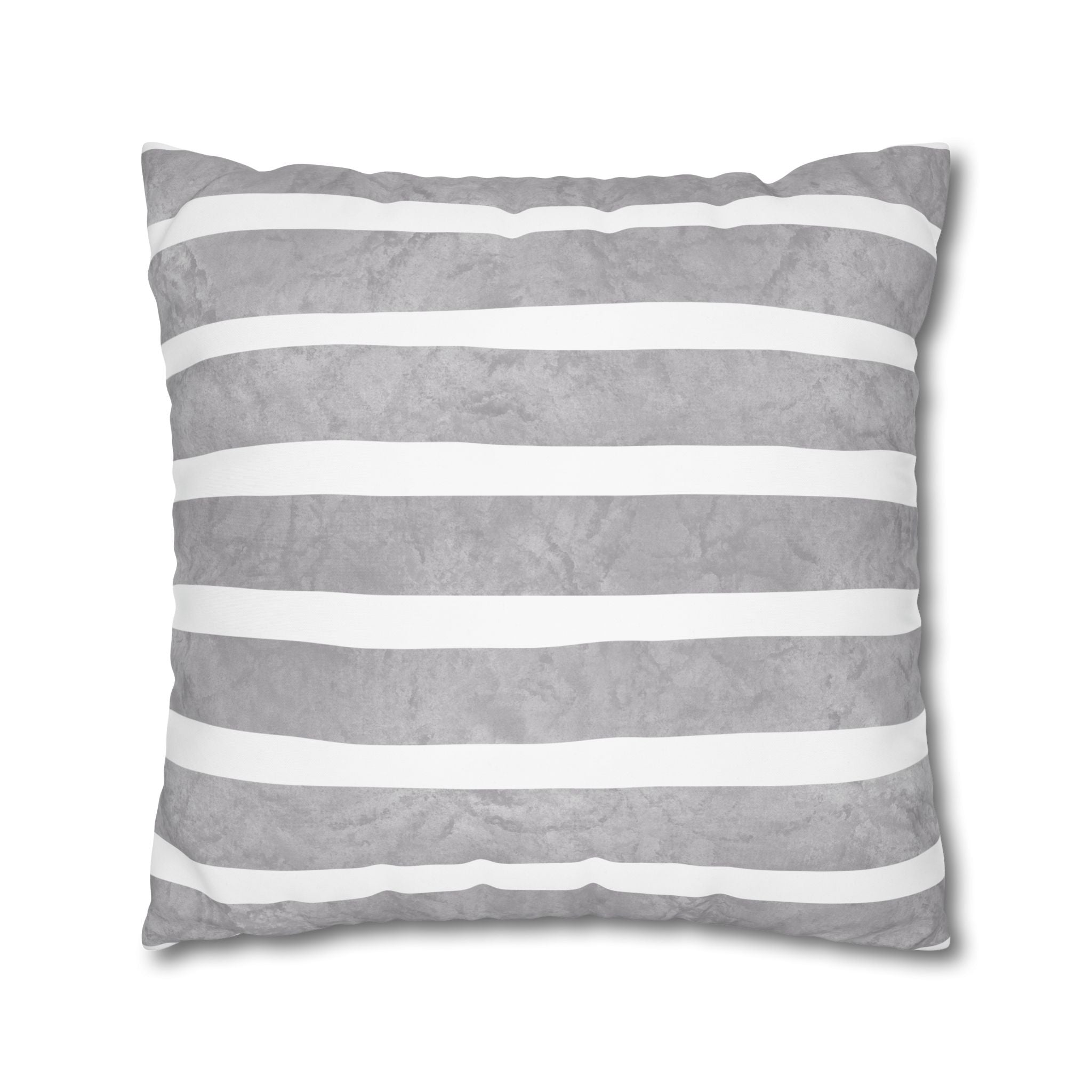 Floral Meadow Pillowcase — Bright Yellow Botanical Square Throw Pillow Cover