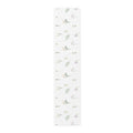 Botanical Spring Table Runner — Delicate Wildflower Print Cotton-Poly Table Runner