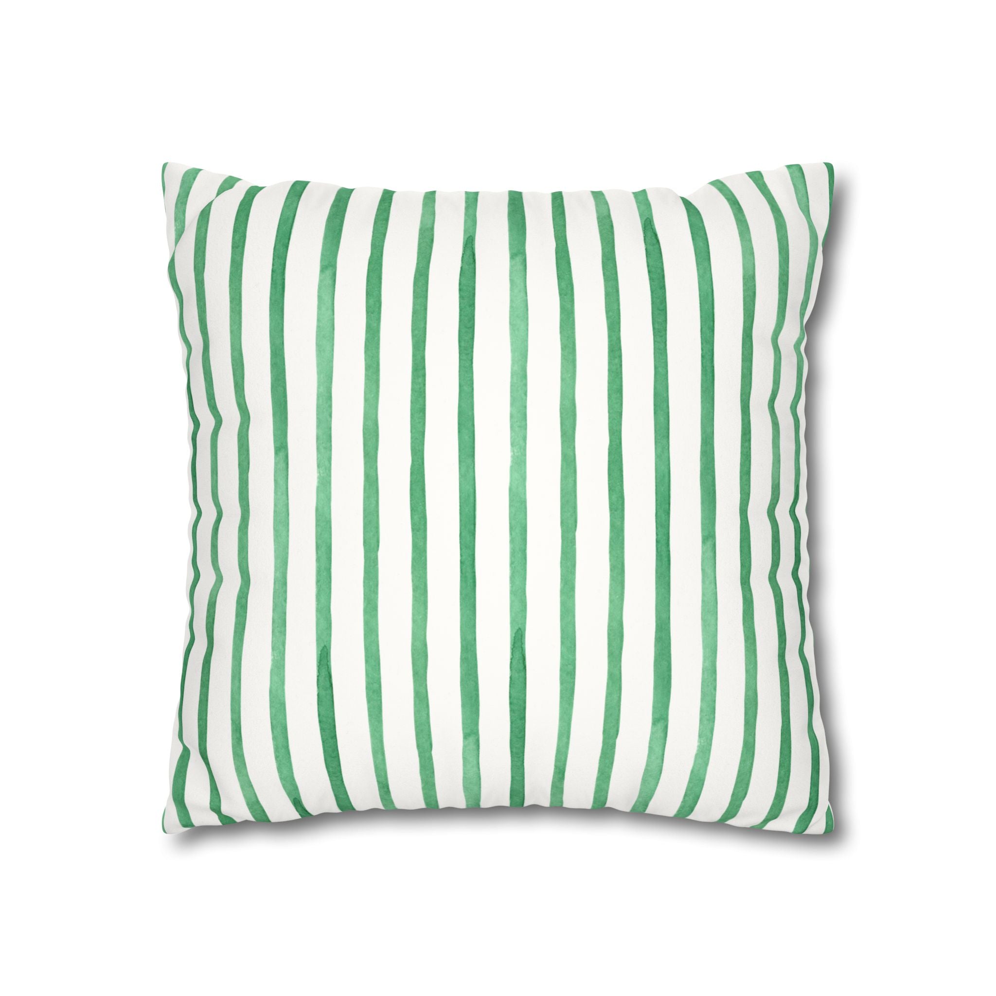 Poppy Floral Faux Suede Square Pillowcase