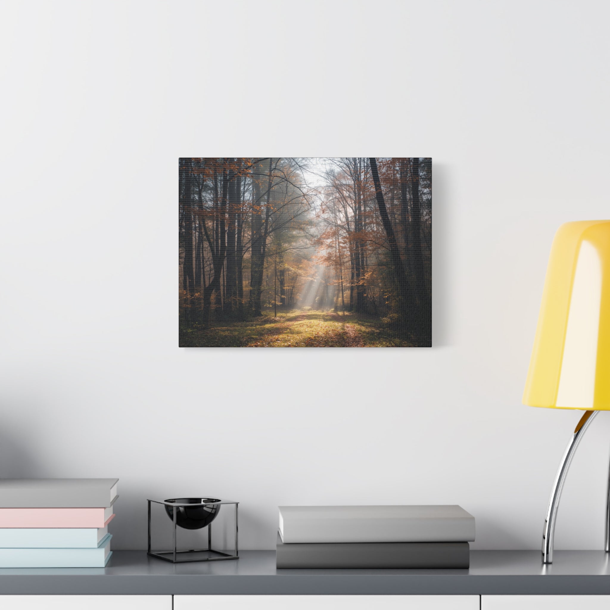 Autumn Forest Canvas Wall Art — Matte Stretched