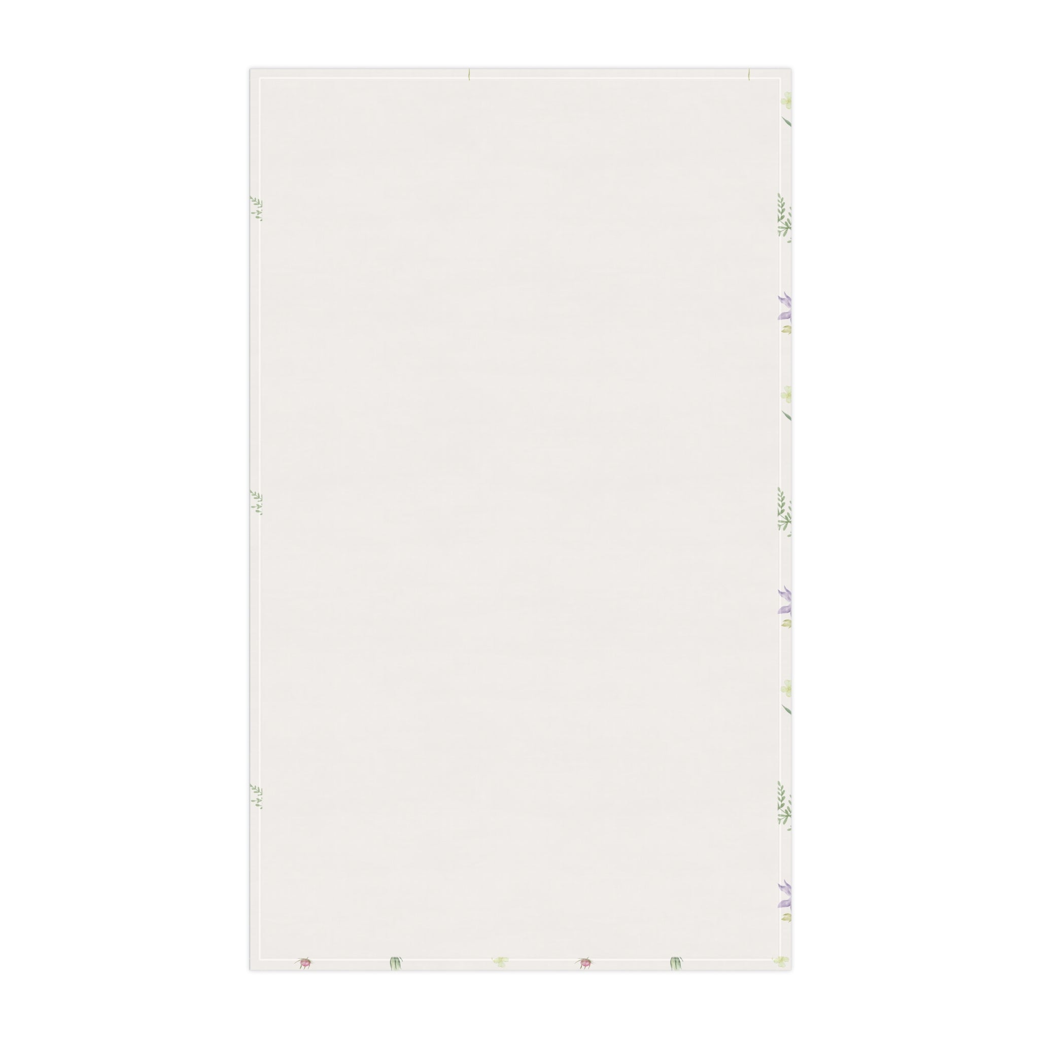 Floral Sprigs Cotton Tea Towel – Pastel Wildflower Kitchen Towel