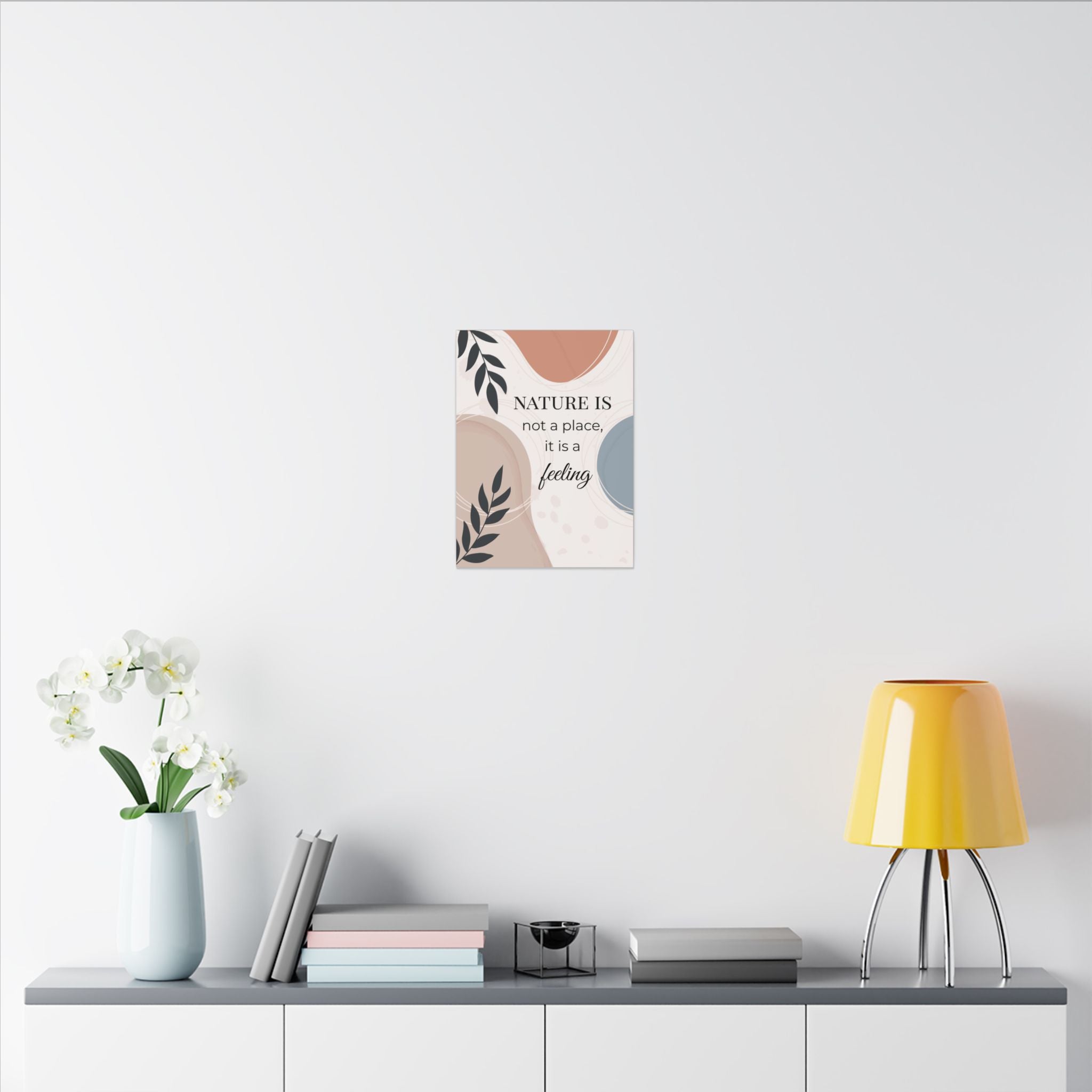 Boho 'Nature Is Not A Place, It Is a Feeling' Matte Canvas