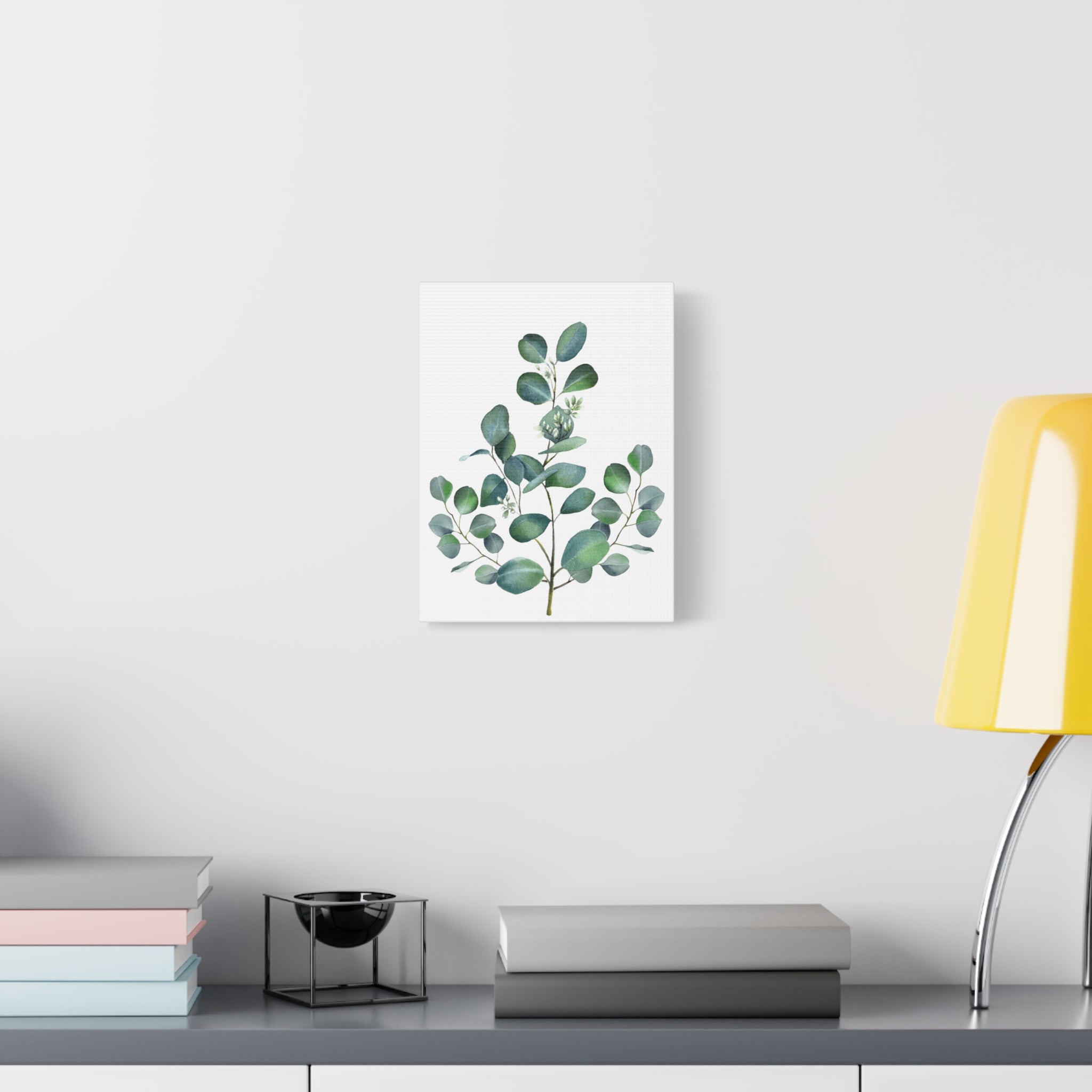 Eucalyptus Watercolor Canvas Print — Stretched Matte Wall Art