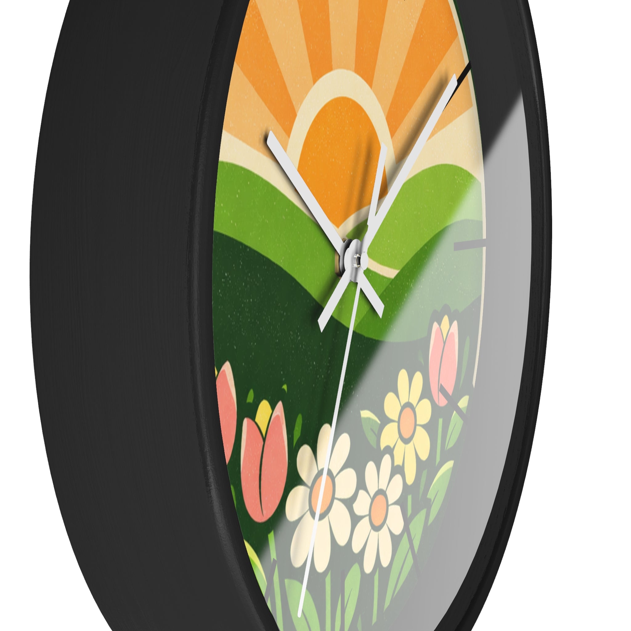 Boho Sunrise Wall Clock — Bohemian Sunrise Decorative Clock