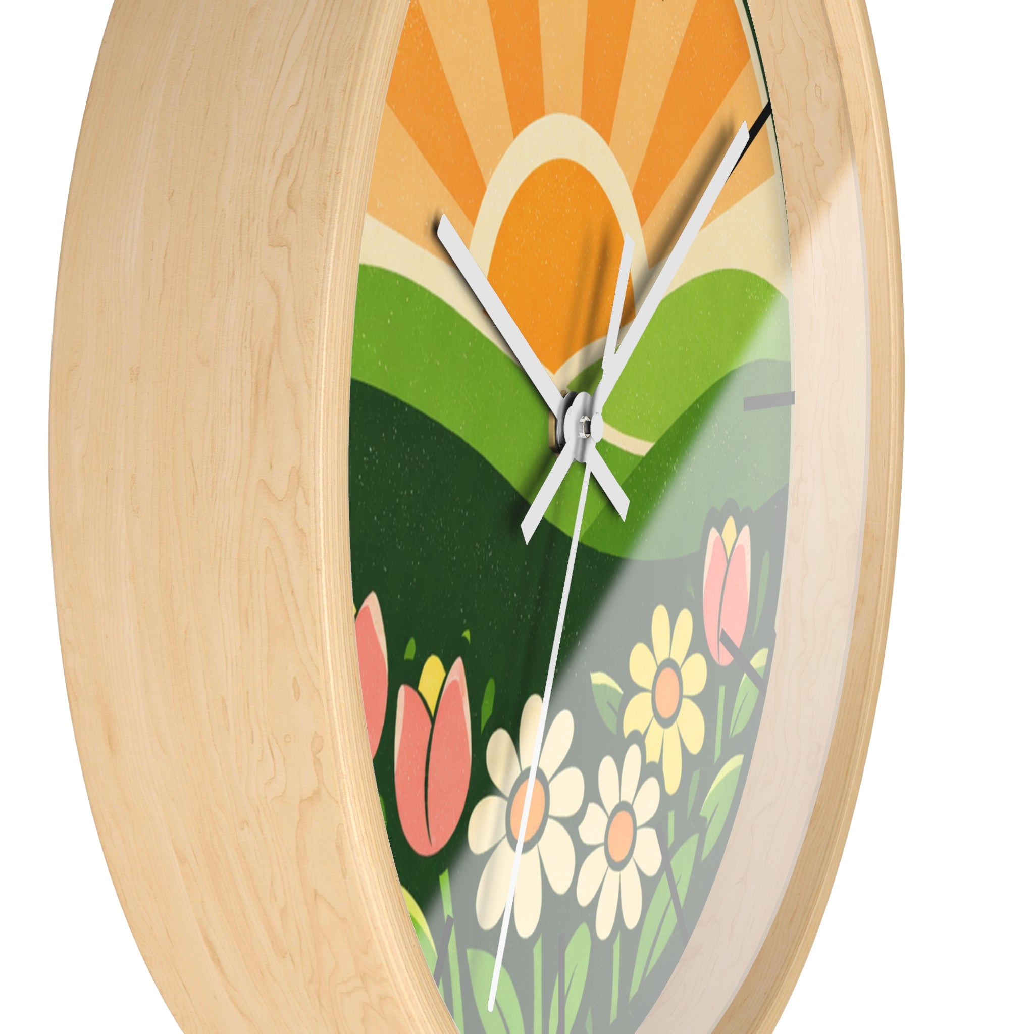 Boho Sunrise Wall Clock — Bohemian Sunrise Decorative Clock