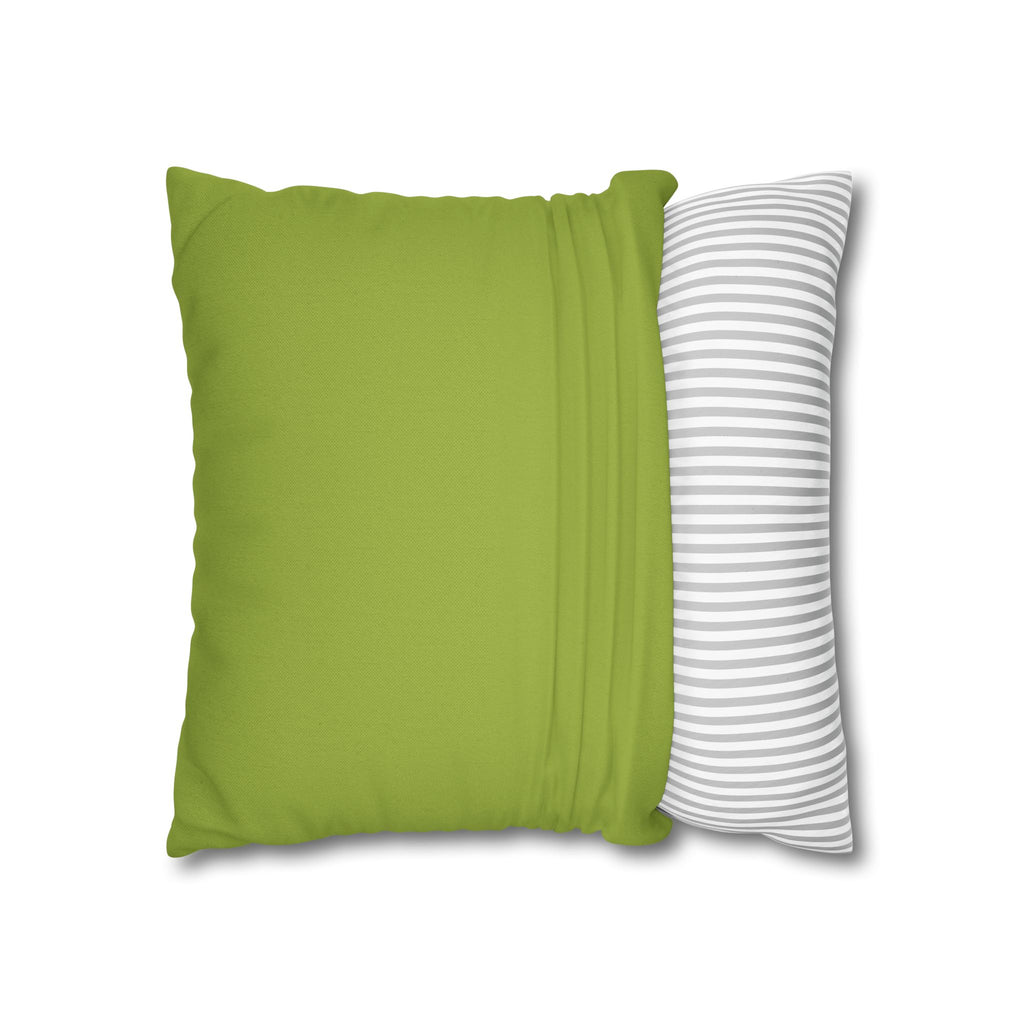 Tropical Leaf Pattern Square Pillowcase — Botanical Tropical Pillowcase