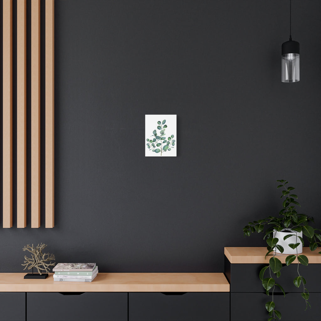 Eucalyptus Watercolor Canvas Print — Stretched Matte Wall Art