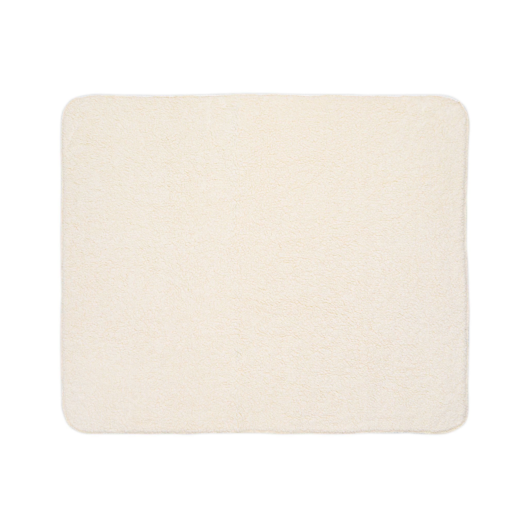Olive Branch Sherpa Fleece Blanket — Cozy Botanical Throw