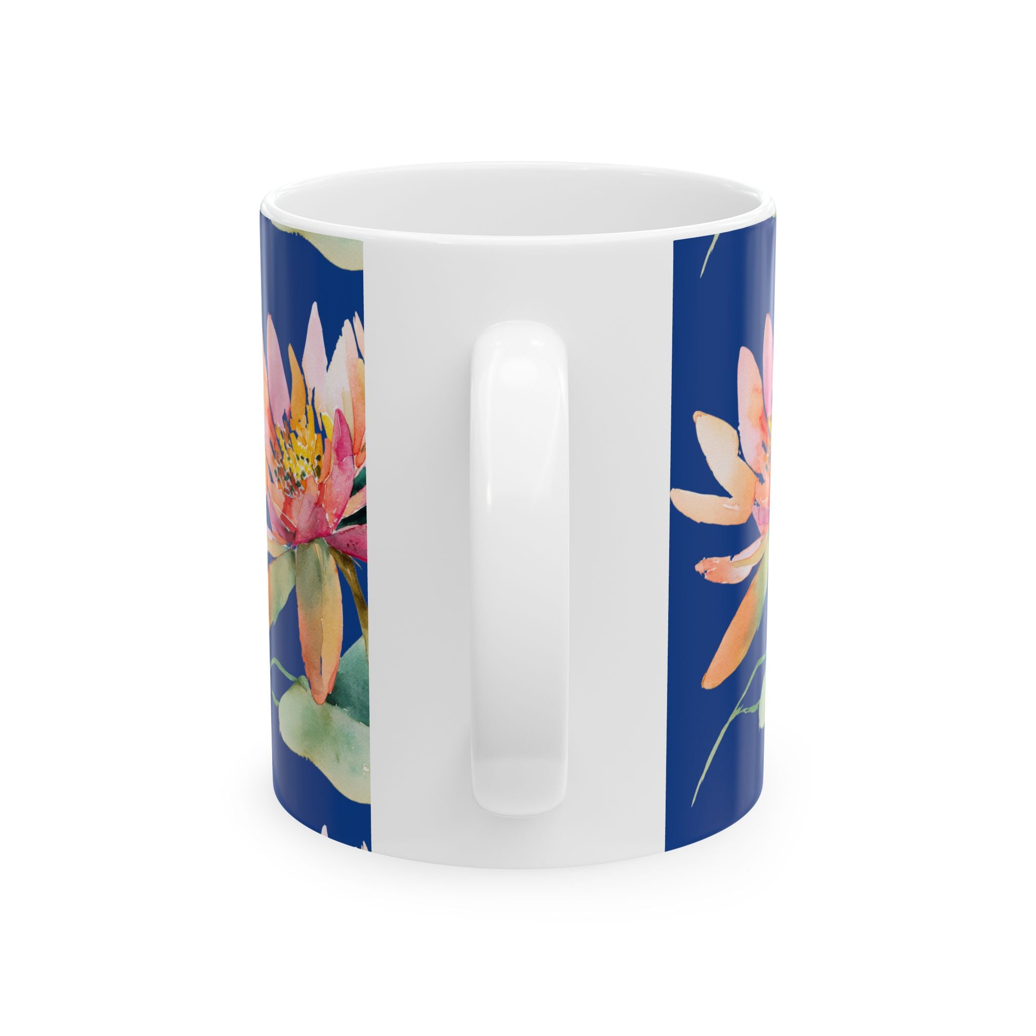 Waterlily Ceramic Coffee Mug – Floral Waterlily 11oz & 15oz Tea Cup